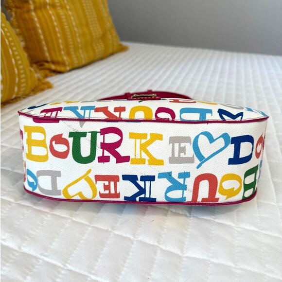 Dooney and Bourke Pebble Leather Small Kiley Hobo Pink Strap Y2K - Picture 6 of 11